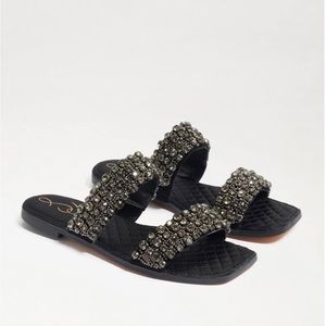 Sam Elderman EZEL EMBELLISHED SLIDE SANDAL